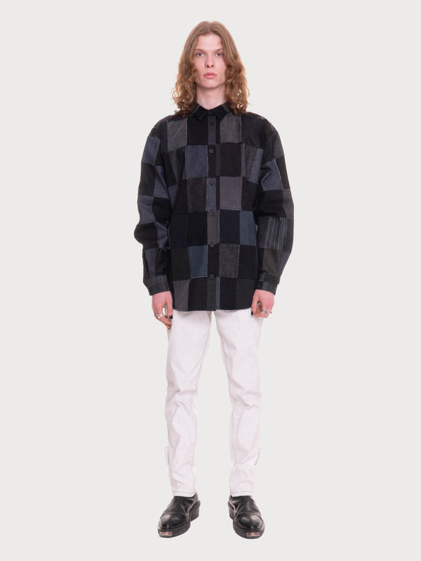 ksenia schnaider Denim Fabric Swatches Shirt