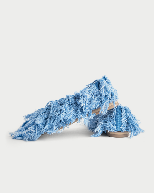 Ksenia Schnaider Denim Fur-Fur