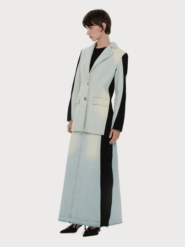 Ksenia Schnaider Denim Jacket With Vintage Effect