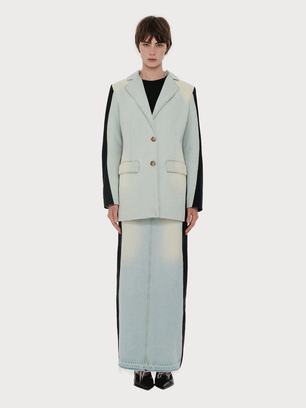 ksenia schnaider Denim Jacket with Vintage effect