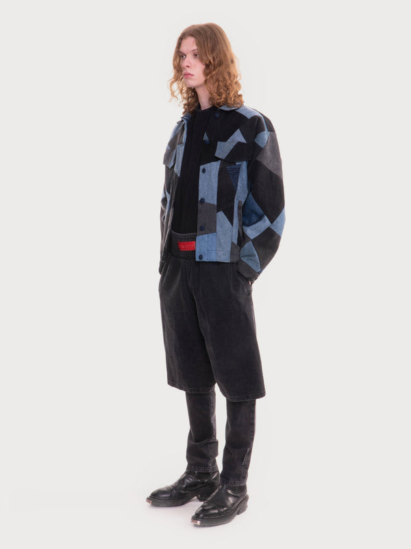 Ksenia Schnaider Denim Patchwork Jacket