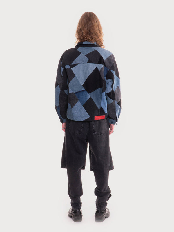 Ksenia Schnaider Denim Patchwork Jacket