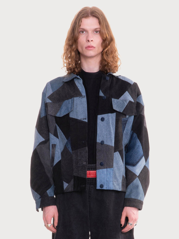 Ksenia Schnaider Denim Patchwork Jacket