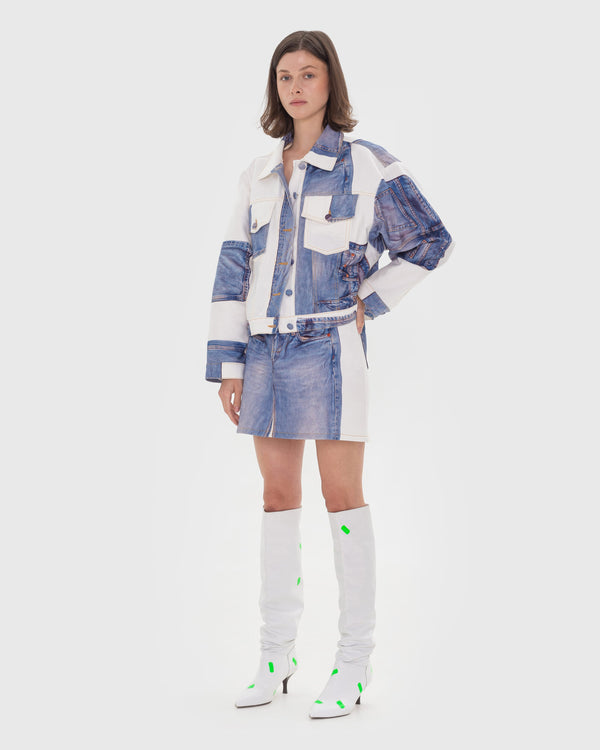 Ksenia Schnaider Denim Puzzle Jacket