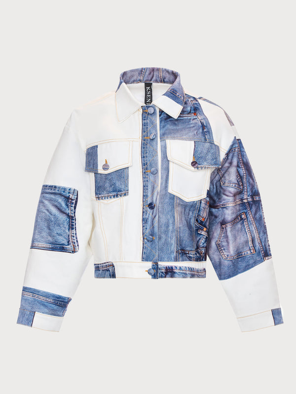 Ksenia Schnaider Denim Puzzle Jacket