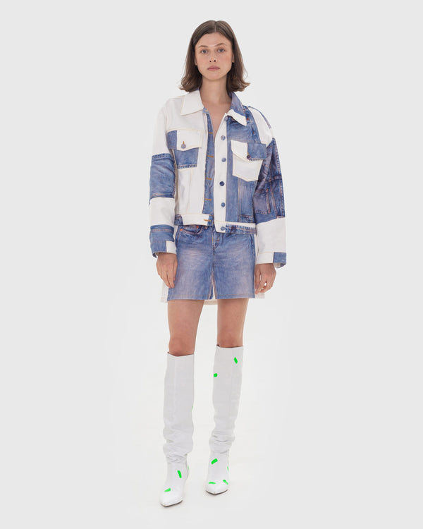 ksenia schnaider Denim Puzzle Jacket
