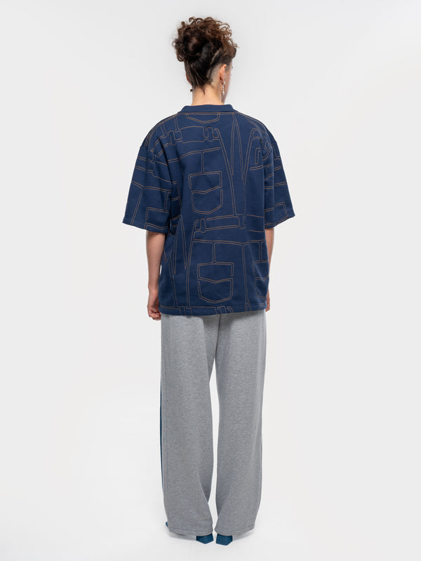 Ksenia Schnaider Denim Stitch T-Shirt
