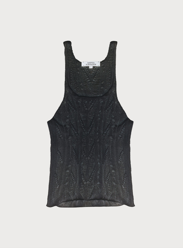 Ksenia Schnaider Distressed Knitted Tank Top