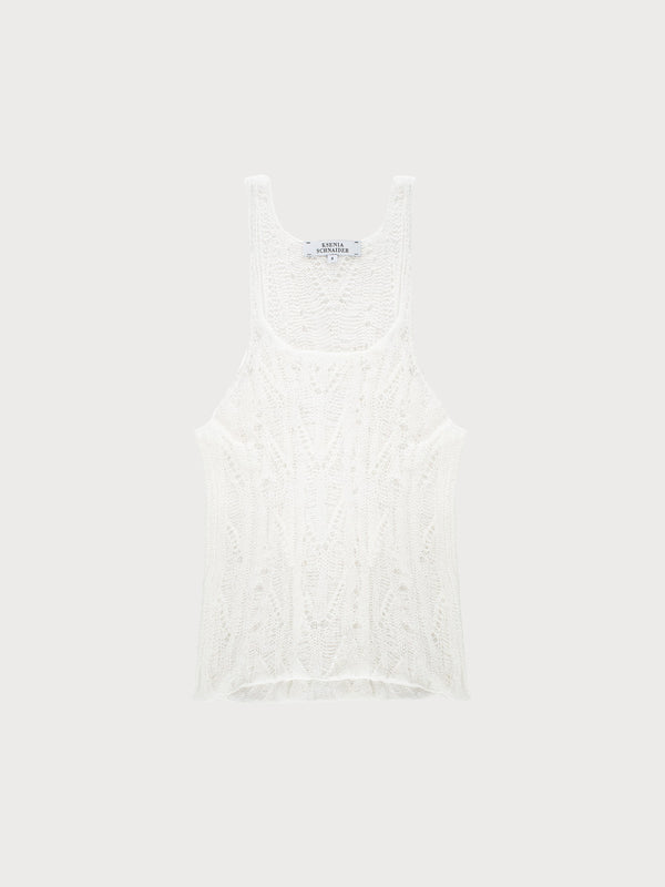 Ksenia Schnaider Distressed Knitted Tank Top