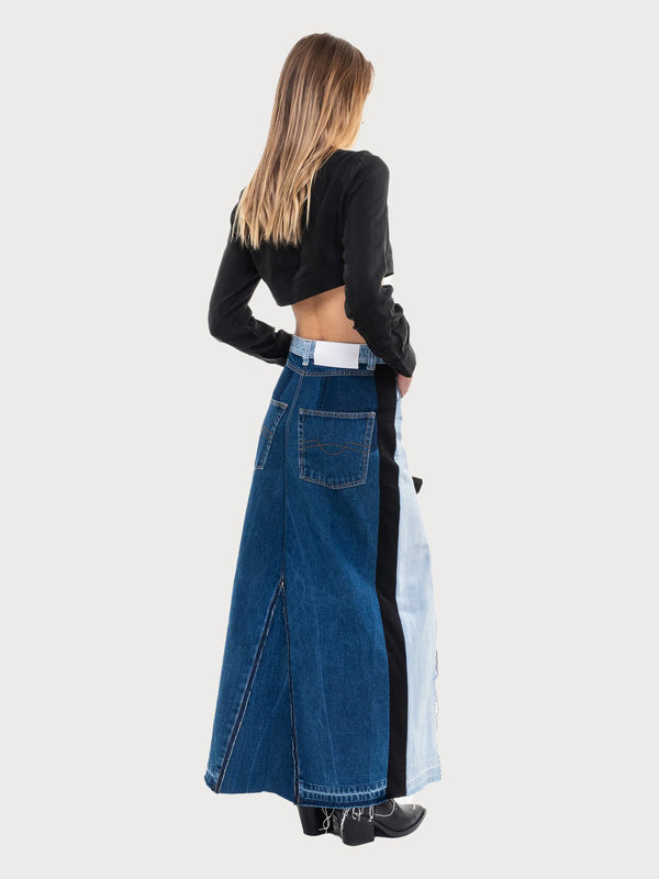 Ksenia Schnaider Maxi Skirt With A Ruffled Slit