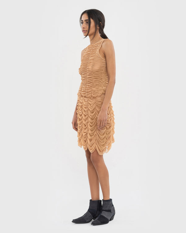 Ksenia Schnaider Mesh Drape Skirt