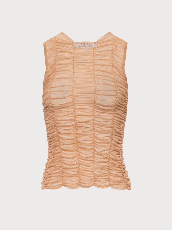 ksenia schnaider Mesh Drape Tank Top