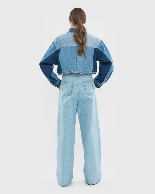 Ksenia Schnaider Patchwork Cropped Jacket