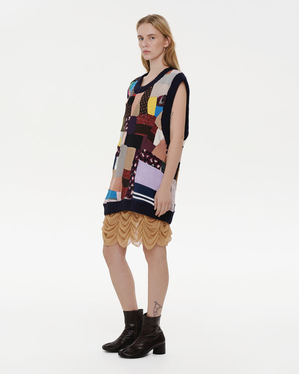 Ksenia Schnaider Patchwork Oversized Vest