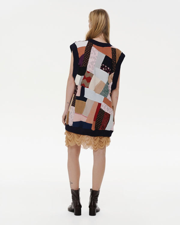 Ksenia Schnaider Patchwork Oversized Vest