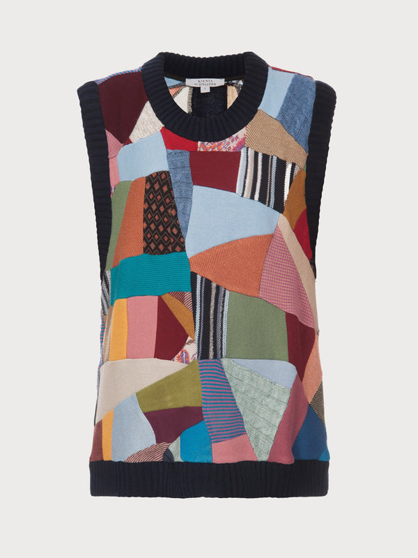 Ksenia Schnaider Patchwork Oversized Vest