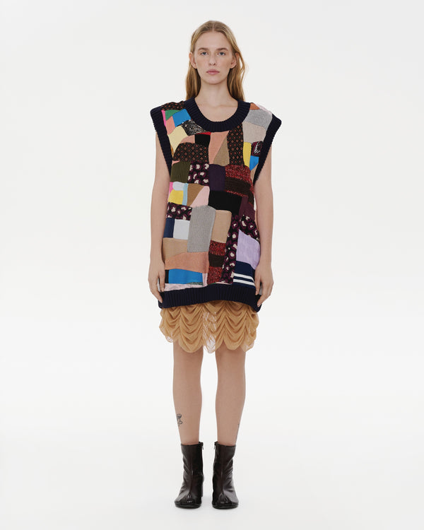 ksenia schnaider Patchwork Oversized Vest