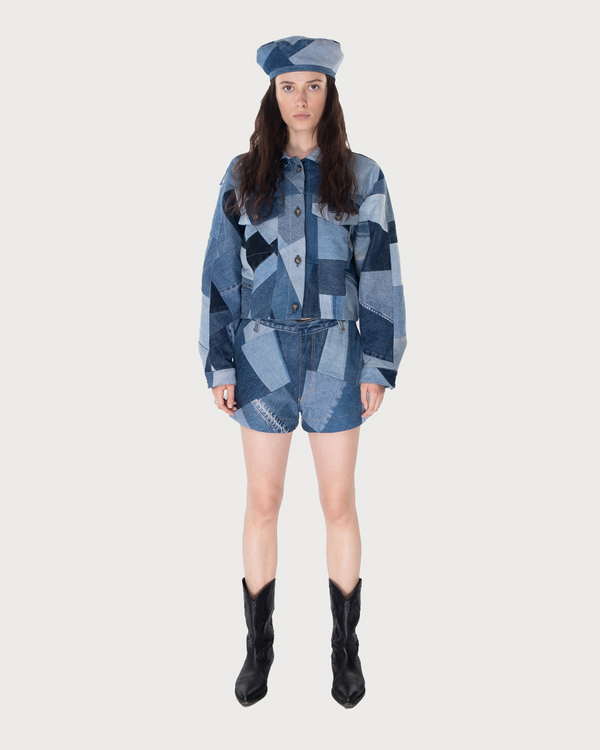 ksenia schnaider Patchwork Shorts