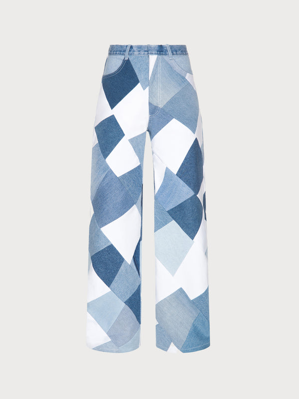 Ksenia Schnaider Patchwork Wide Jeans
