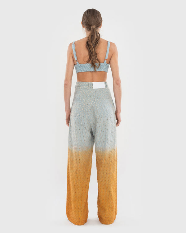 Ksenia Schnaider Perforated Denim Bra