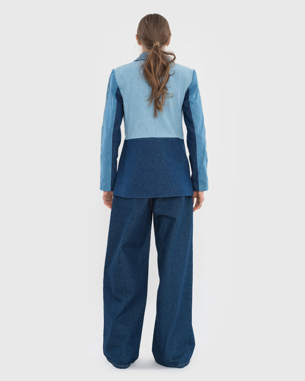 Ksenia Schnaider Reworked Denim Blazer