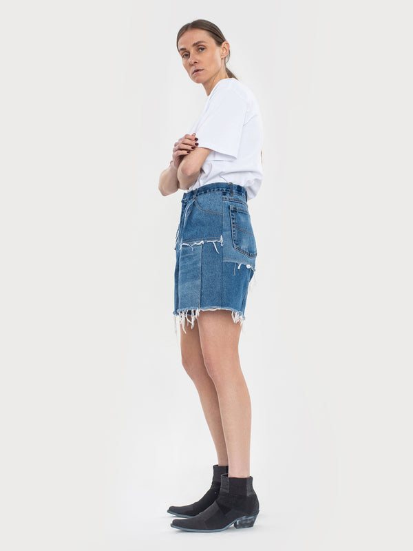 Ksenia Schnaider Reworked Denim Shorts