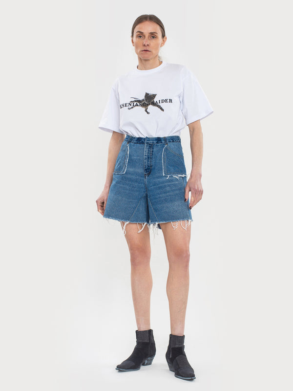 ksenia schnaider Reworked Denim Shorts