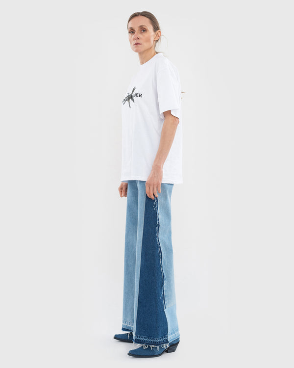 Ksenia Schnaider Reworked Patchwork Wide Jeans