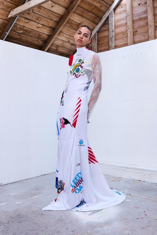 Ksenia Schnaider Reworked Sportwear Spiral Dress