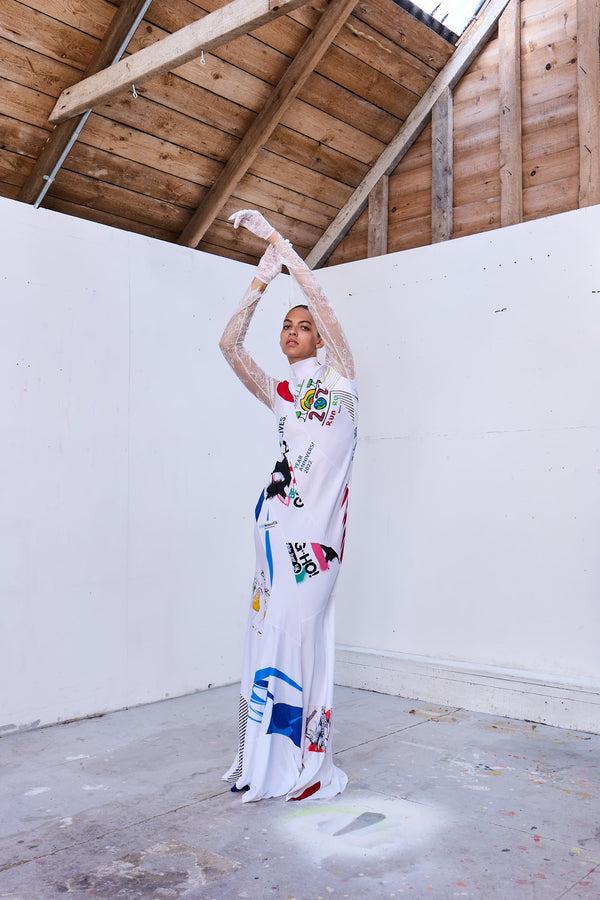 Ksenia Schnaider Reworked Sportwear Spiral Dress