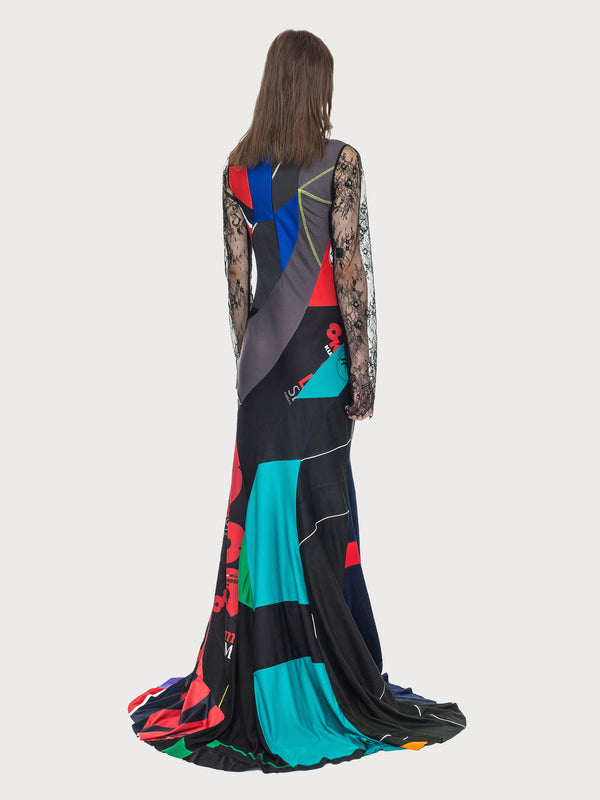 Ksenia Schnaider Reworked Sportwear Spiral Dress