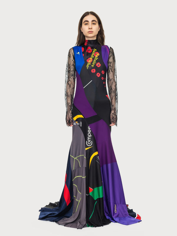 Ksenia Schnaider Reworked Sportwear Spiral Dress