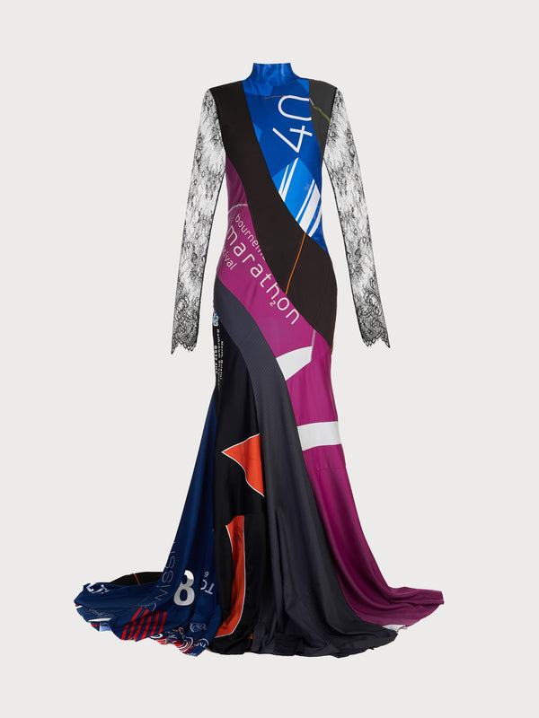 ksenia schnaider Reworked Sportwear Spiral Dress