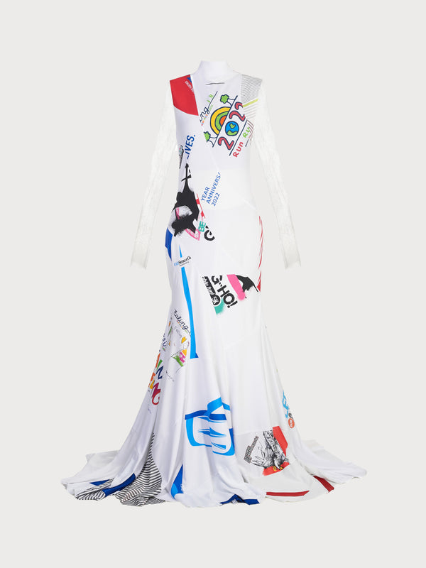 ksenia schnaider Reworked Sportwear Spiral Dress