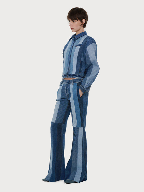 Ksenia Schnaider Striped Reworked Jacket