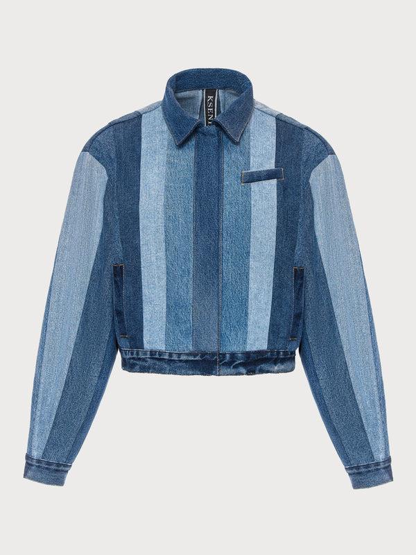 ksenia schnaider Striped Reworked Jacket