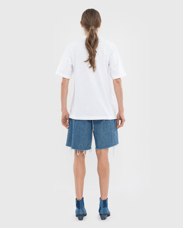 Ksenia Schnaider T-shirt With Augmented Jeans