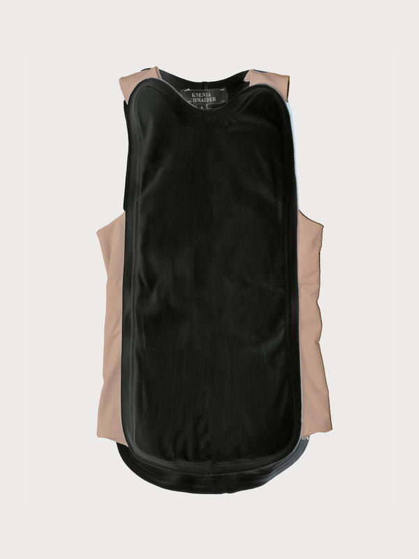 Ksenia Schnaider Tank Top With Nude Side Panels