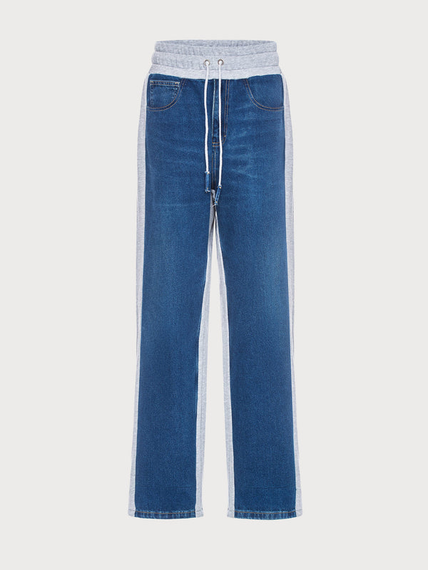 Ksenia Schnaider Yin Yang Denim Joggers