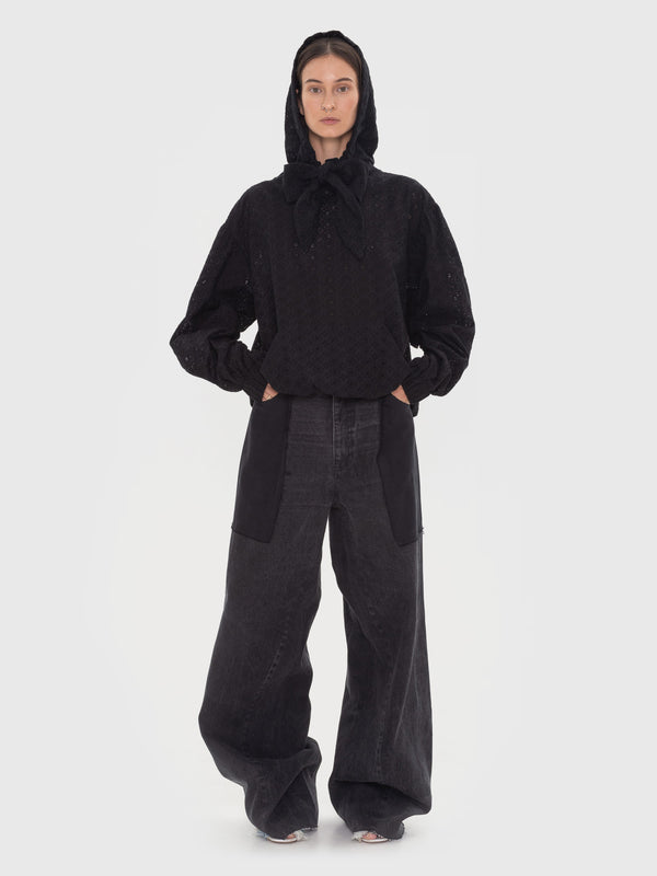 ksenia schnaider Reworked Jeans with Contrast Pockets