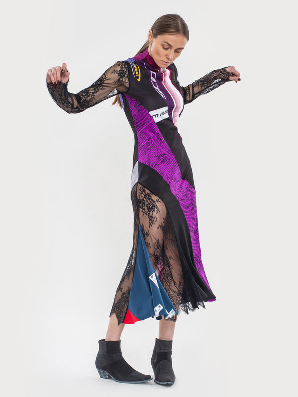 Ksenia Schnaider Reworked Sportwear Spiral Midi Dress