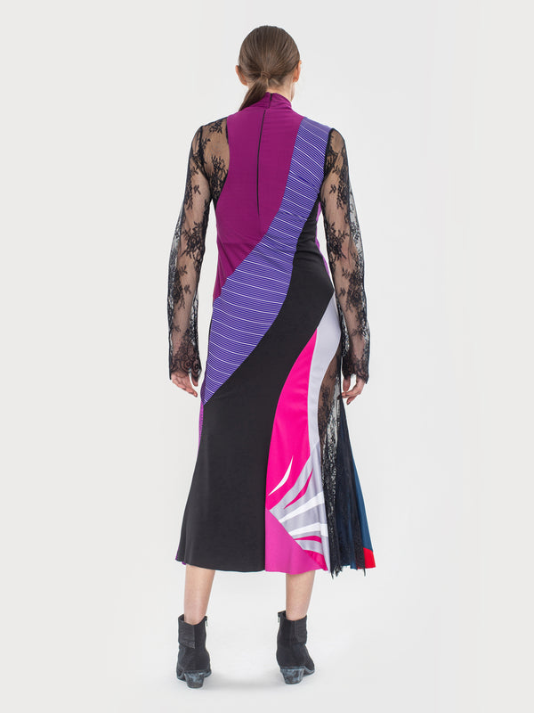 Ksenia Schnaider Reworked Sportwear Spiral Midi Dress