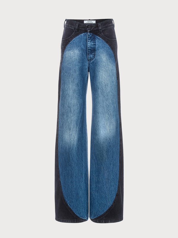 Ksenia Schnaider Tarot Jeans With Contrast Oval Details