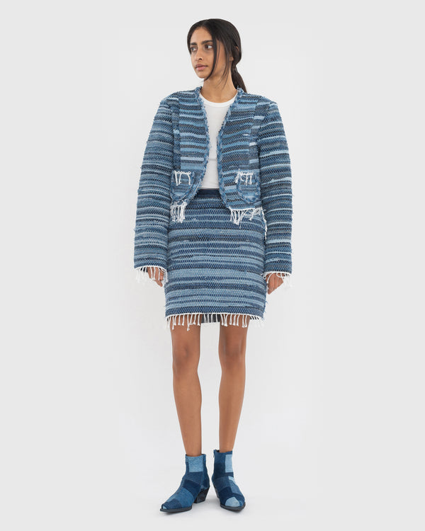 Ksenia Schnaider Zero-Waste Jacket In Rug Technique