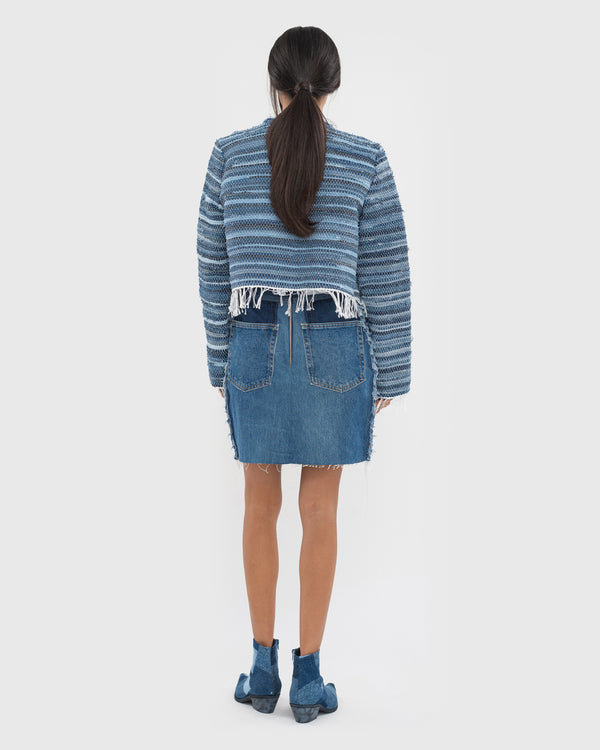 Ksenia Schnaider Zero-Waste Jacket In Rug Technique