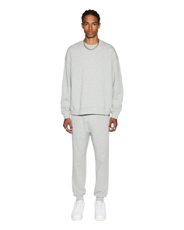 Ksubi 4 X 4 Biggie Crew Grey Marle LIGHT GREY MARLE