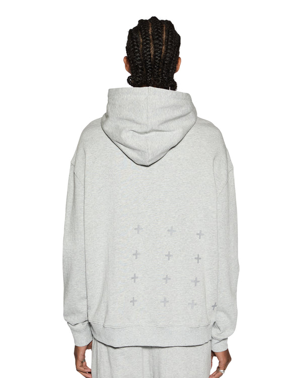 Ksubi 4 X 4 Biggie Hoodie Grey Marle LIGHT GREY MARLE