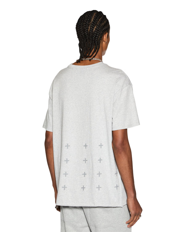 Ksubi 4 X 4 Biggie Ss Tee Grey Marle LIGHT GREY MARLE