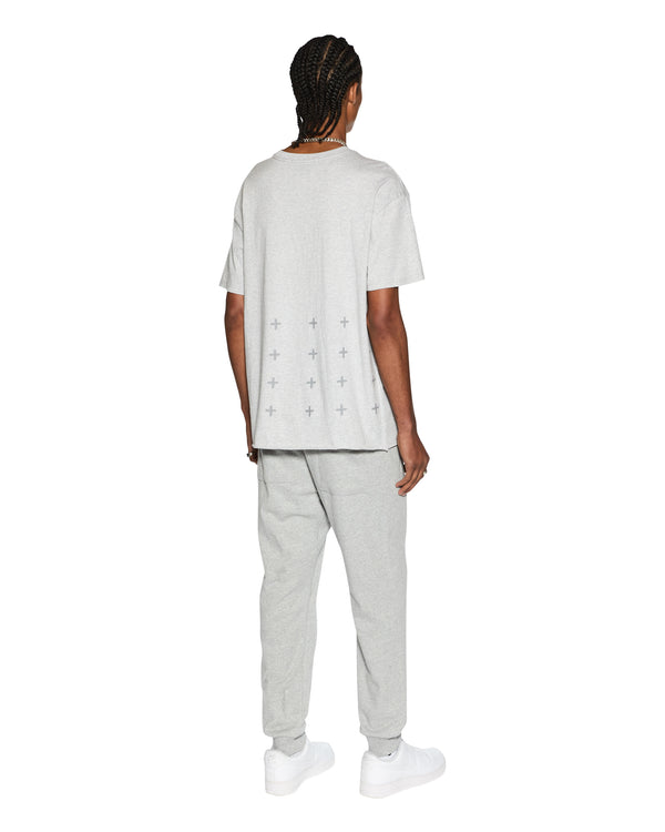 Ksubi 4 X 4 Biggie Ss Tee Grey Marle LIGHT GREY MARLE