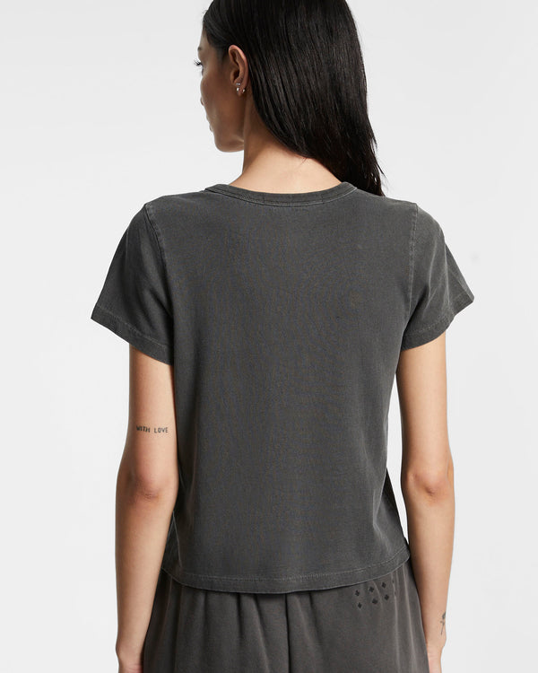 Ksubi 3 X 4 Mini Ss Tee Charcoal GREY